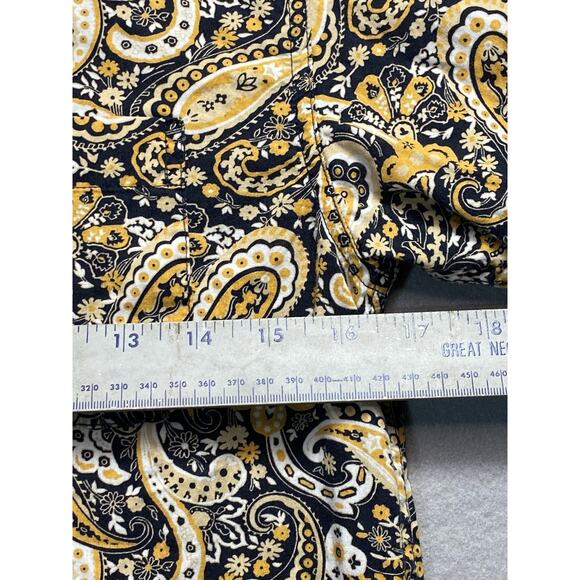 Cinch Snap Down Long Sleeve Collar Shirt Yellow Kids Large - Picture 5 of 7